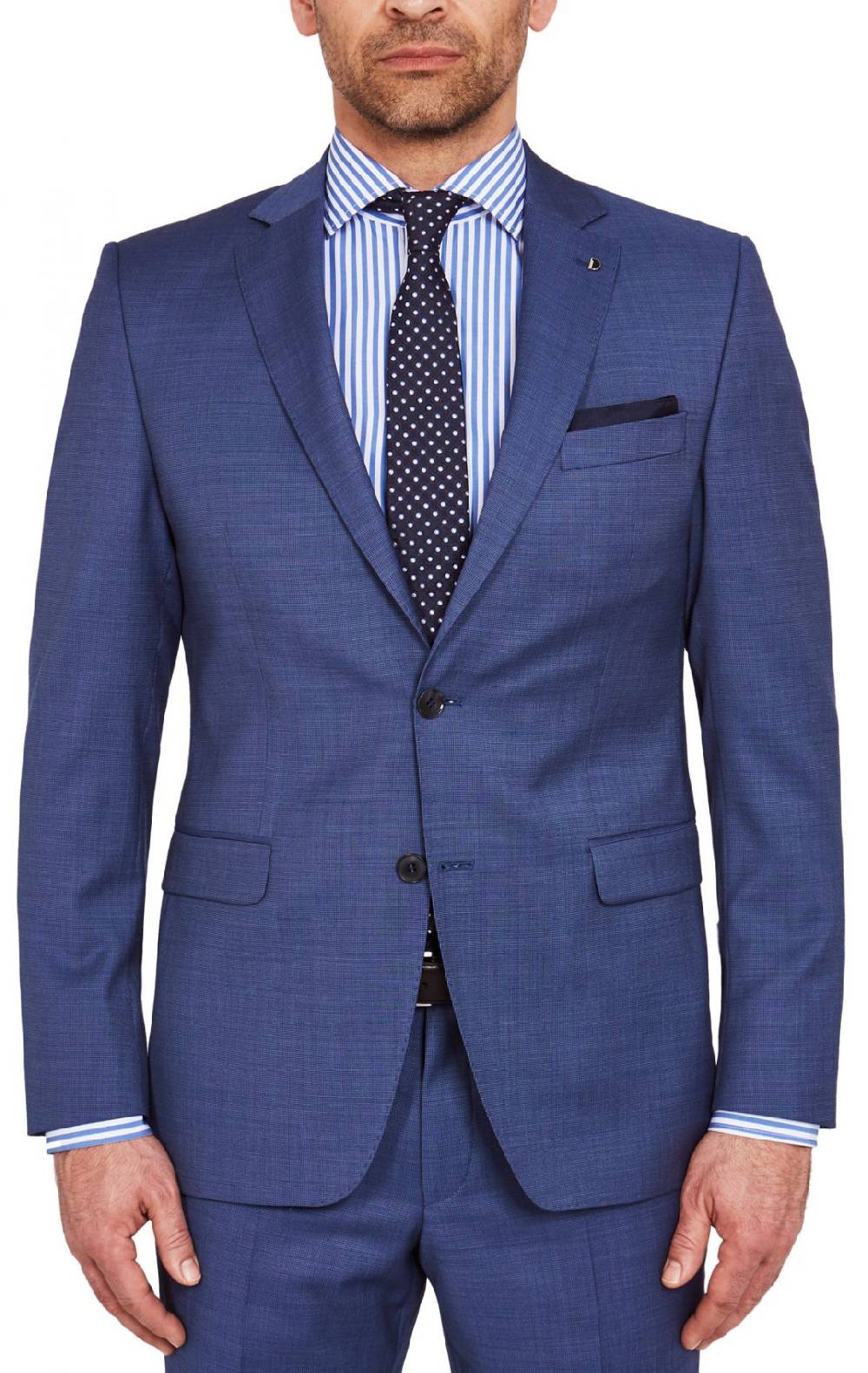 Digel Abito drop quattro corto modern fit digel blu marine in lana reda 110's