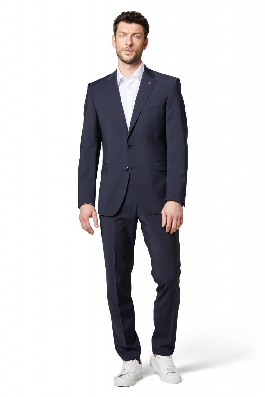 Digel Abito Drop Quattro Digel Blu In Lana Stretch Easywool