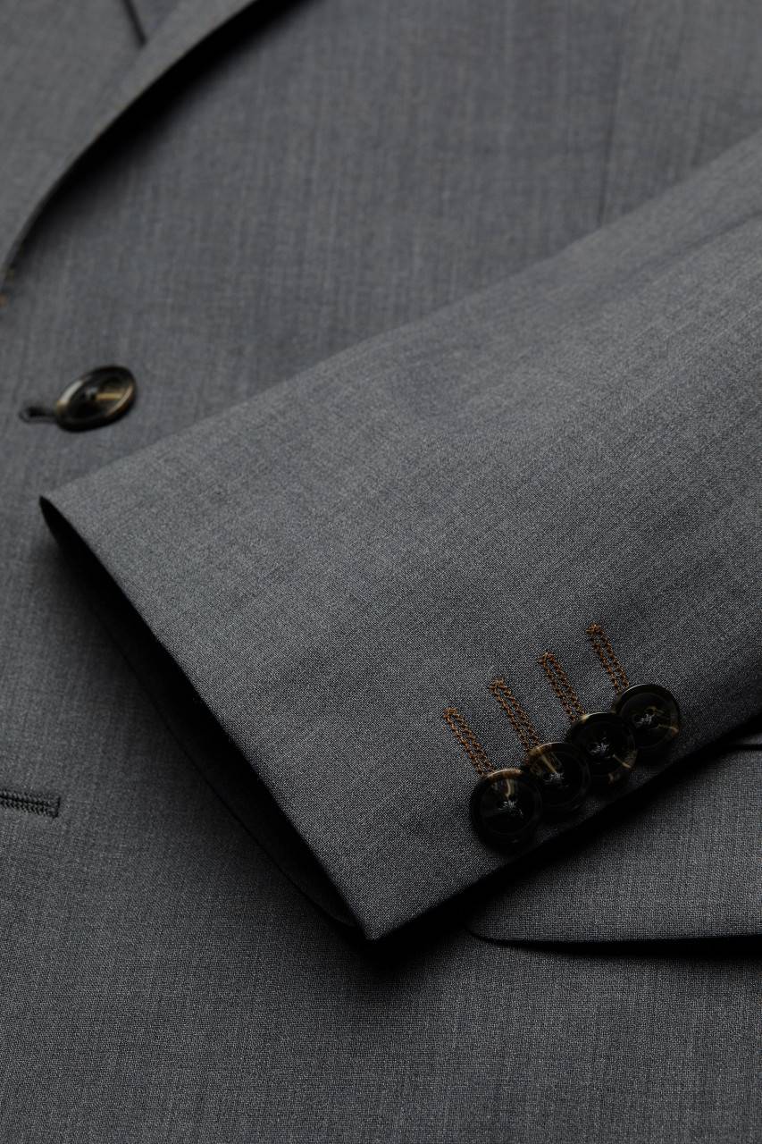 Digel Abito Drop Quattro Digel Grigio Medio In Lana Stretch Easywool