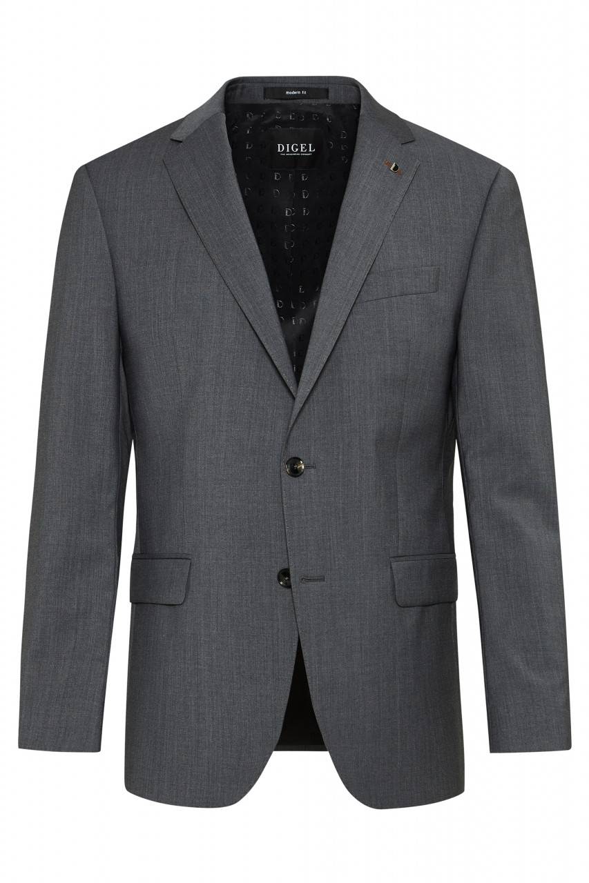 Digel Abito drop quattro digel grigio medio in lana stretch easywool