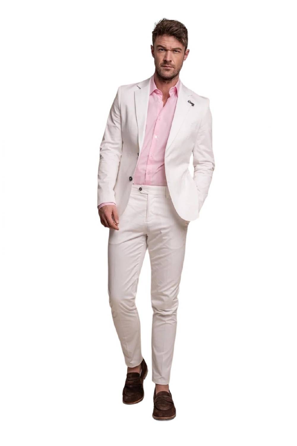 House of Cavani Abito ecru cavani in cotone stretch sfoderato House of Cavani Abito ecru cavani in cotone stretch sfoderato