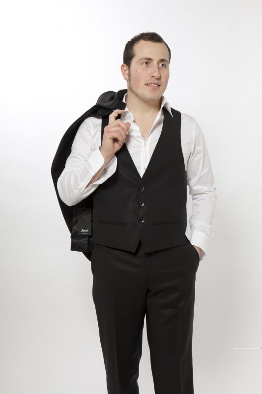 Facis Cerimonia Abito Elegante Cerimonia Facis Blu E Nero