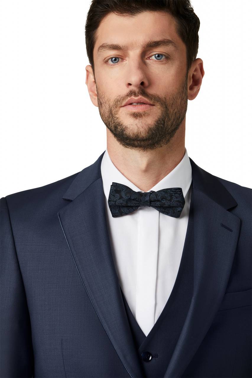 Digel Abito Elegante Digel Blu Marine Con Panciotto Drop Quattro Corto