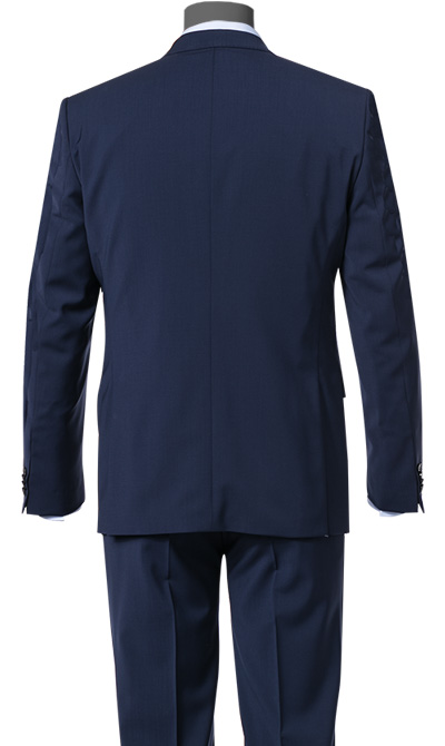 Digel Abito Elegante Digel Blu Navy Con Panciotto Pura Lana Marzotto Super 100's