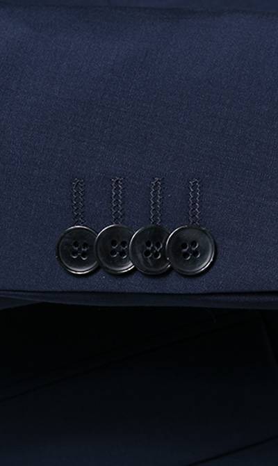 Digel Abito Elegante Digel Blu Navy Con Panciotto Pura Lana Marzotto Super 100's