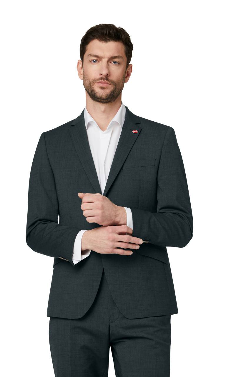 Digel Abito elegante verde scuro digel slim fit con gilet Digel Abito elegante verde scuro digel slim fit con gilet