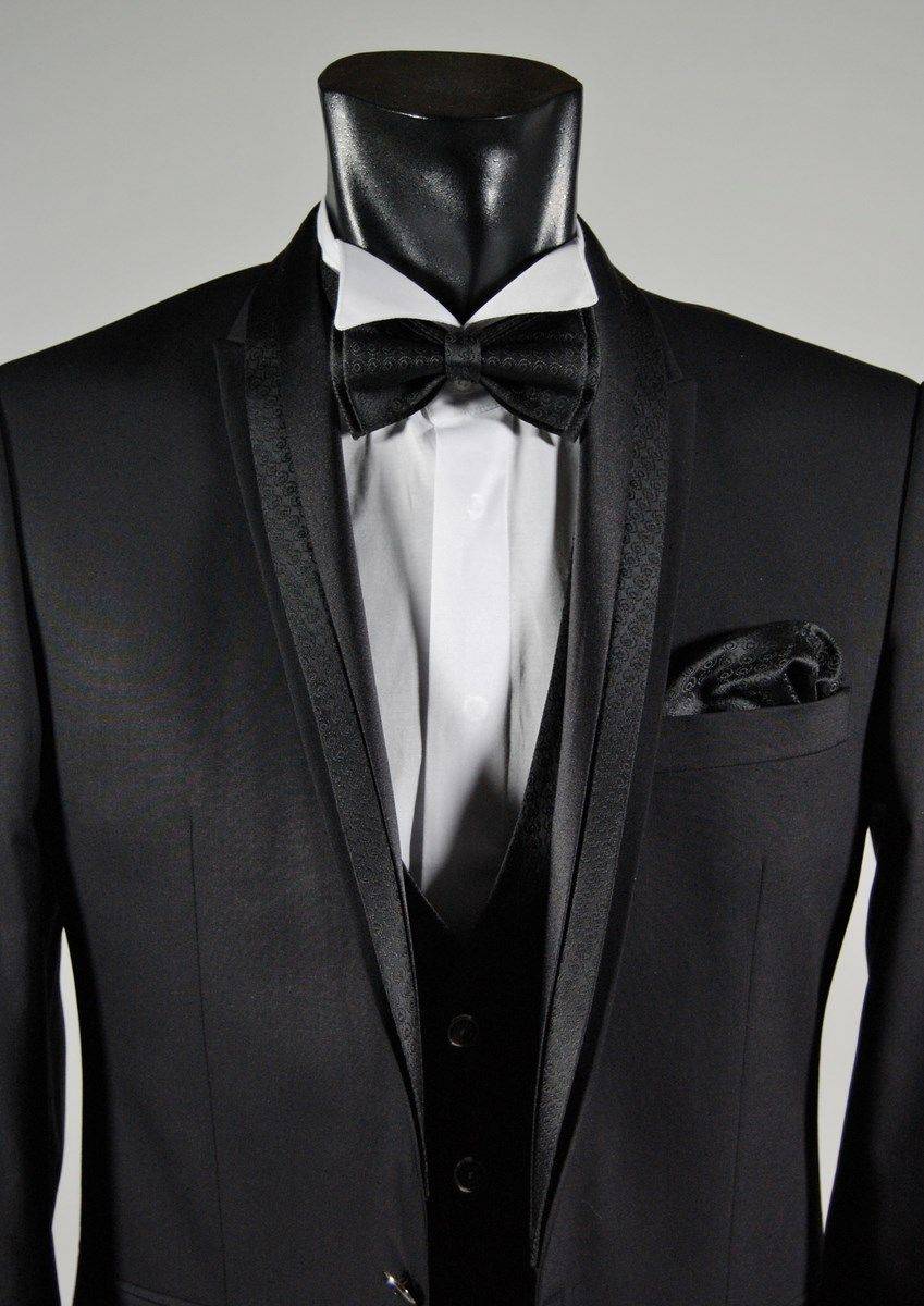 Musani Milano Cerimonia Abito elgante musani cerimonia nero slim fit