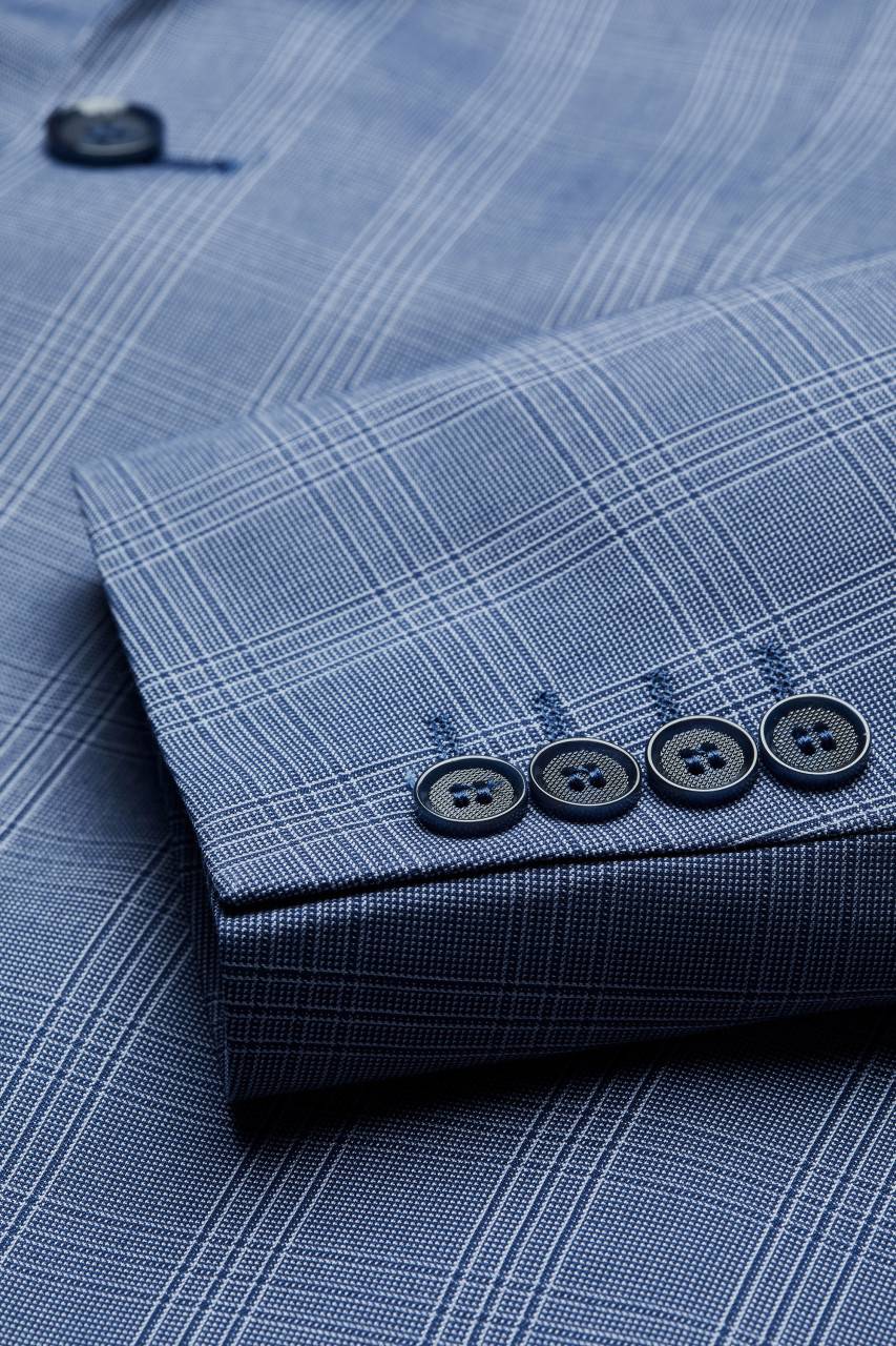 Digel Move Abito Extra Slim Fit Digel Move Azzurro A Quadri