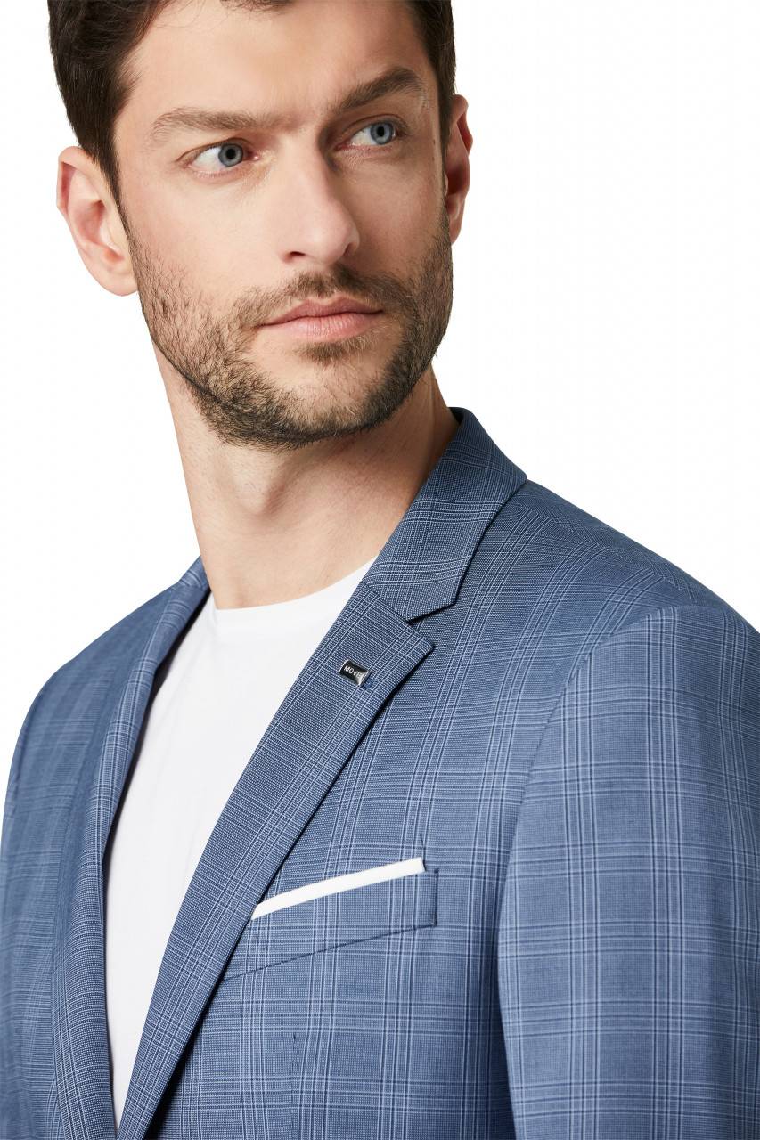 Digel Move Abito extra slim fit digel move azzurro a quadri