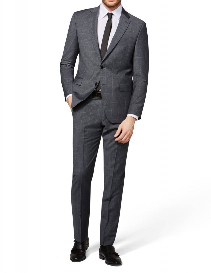 Digel Abito grigio a quadri digel drop sei modern fit con panciotto