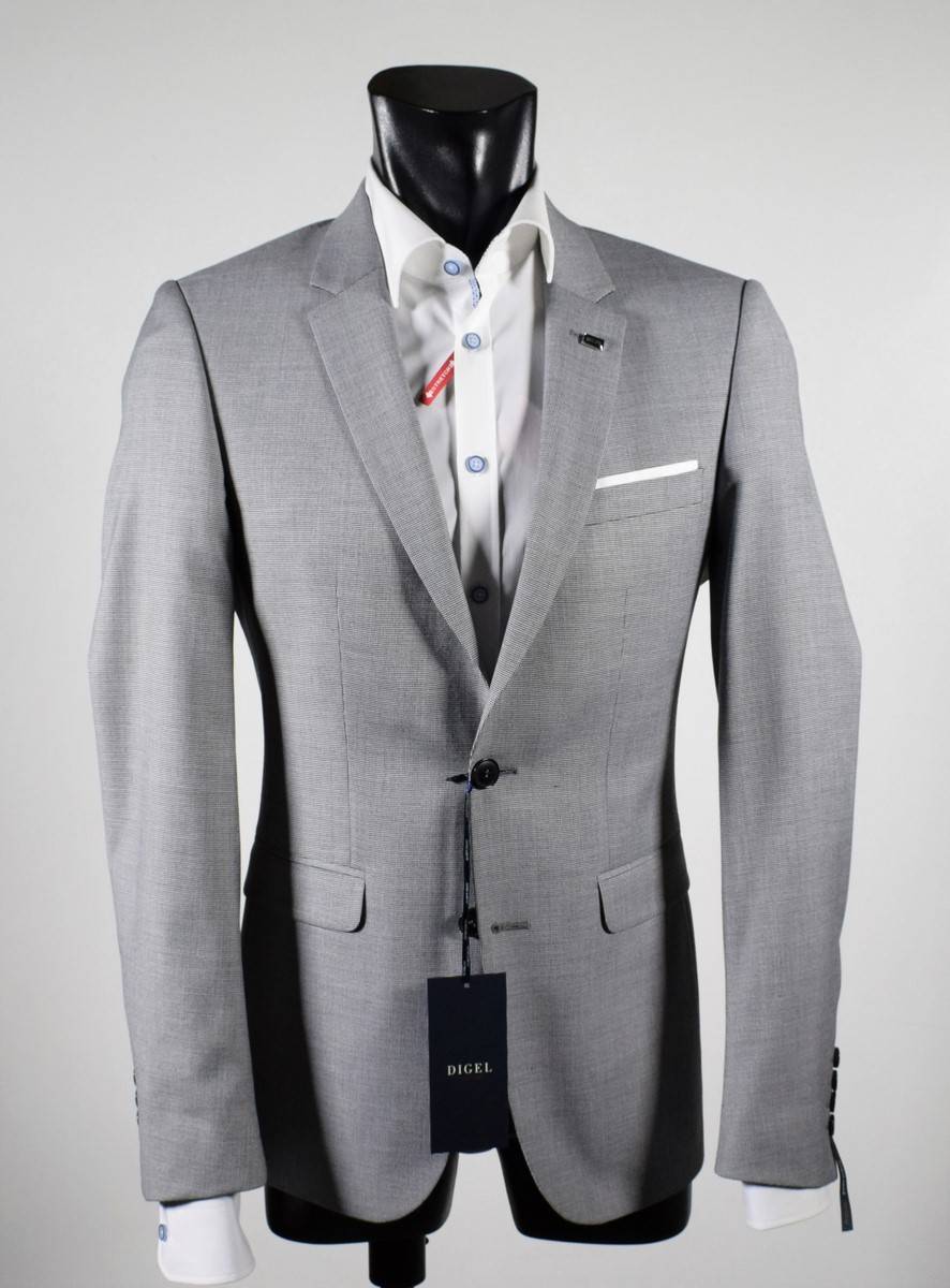 Digel Move Abito Grigio Chiaro Digel Move Extra Slim Fit Stretch