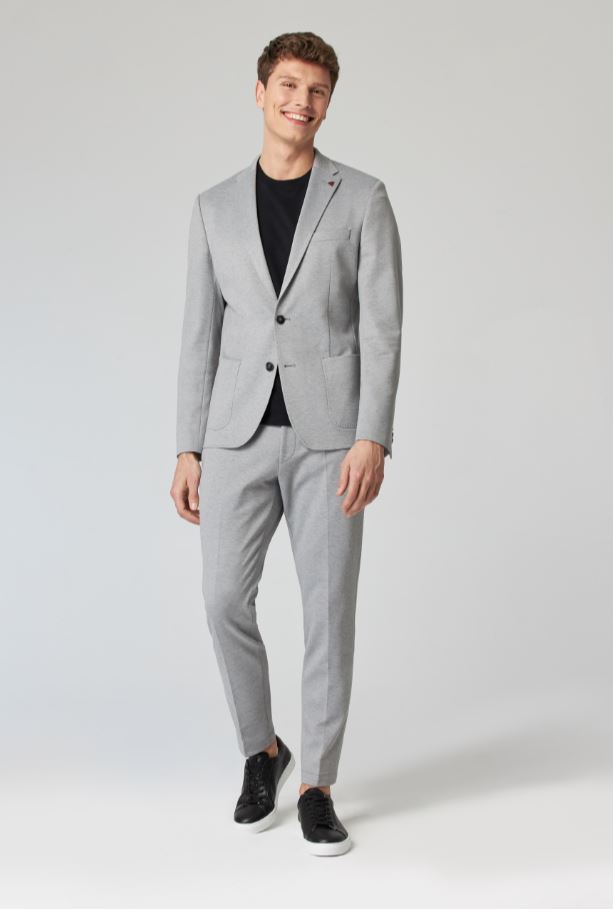 Roy Robson Abito Grigio Chiaro Roy Robson In Jersey Stretch