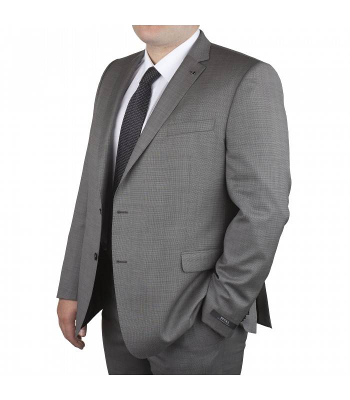 Digel Abito Grigio Digel Taglie Forti Drop Quattro Corto La Reda 110's