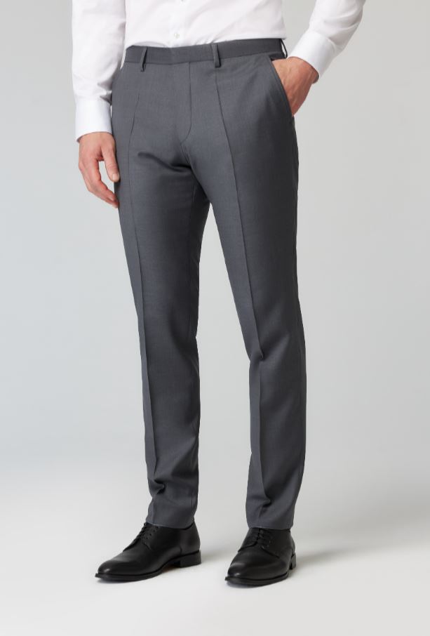 Roy Robson Abito Grigio Medio Roy Robson Lana Naturale Stretch Drop Quattro Comfort Fit