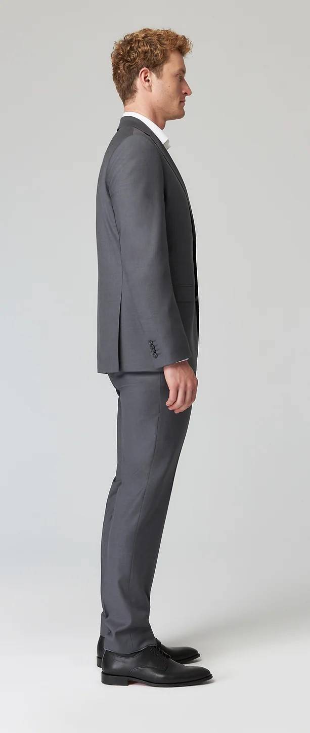 Roy Robson Abito Grigio Medio Roy Robson Lana Stretch Drop Sei Regular Fit