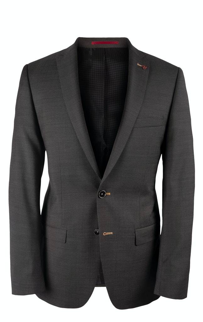 Roy Robson Abito Grigio Roy Robson Slim Fit Lana Merlane