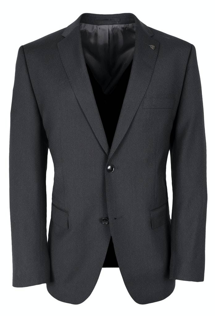 Roy Robson Abito grigio scuro con gilet roy robson drop quattro corto