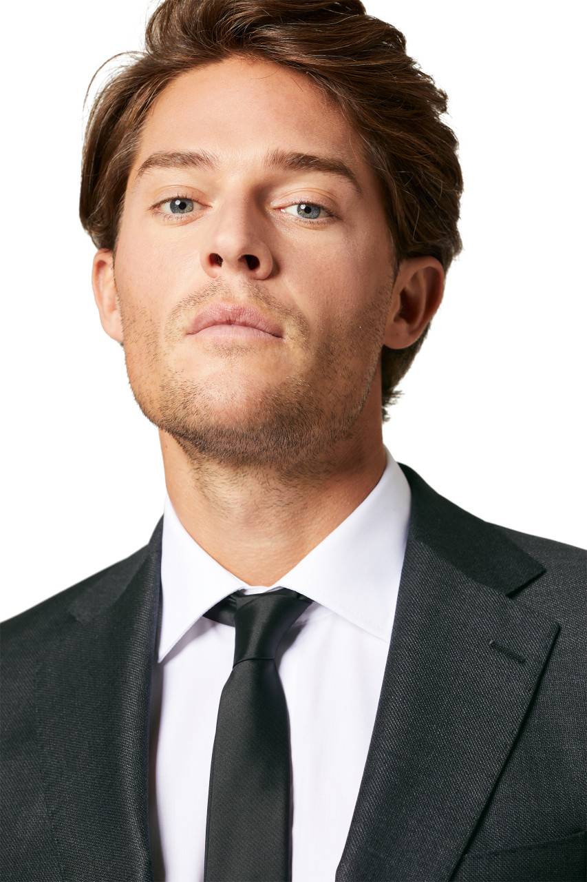 Digel Abito Grigio Scuro Digel Drop Quattro Corto In Lana Vitale Barberis Canonico