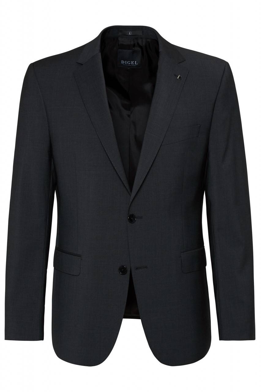 Digel Abito Grigio Scuro Digel Drop Sei Modern Fit In Pura Lana Vergine Marzotto Super 100