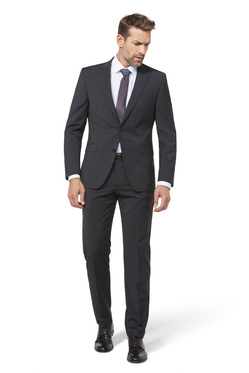 Digel Abito grigio scuro digel drop sei modern fit in pura lana vergine marzotto super 100