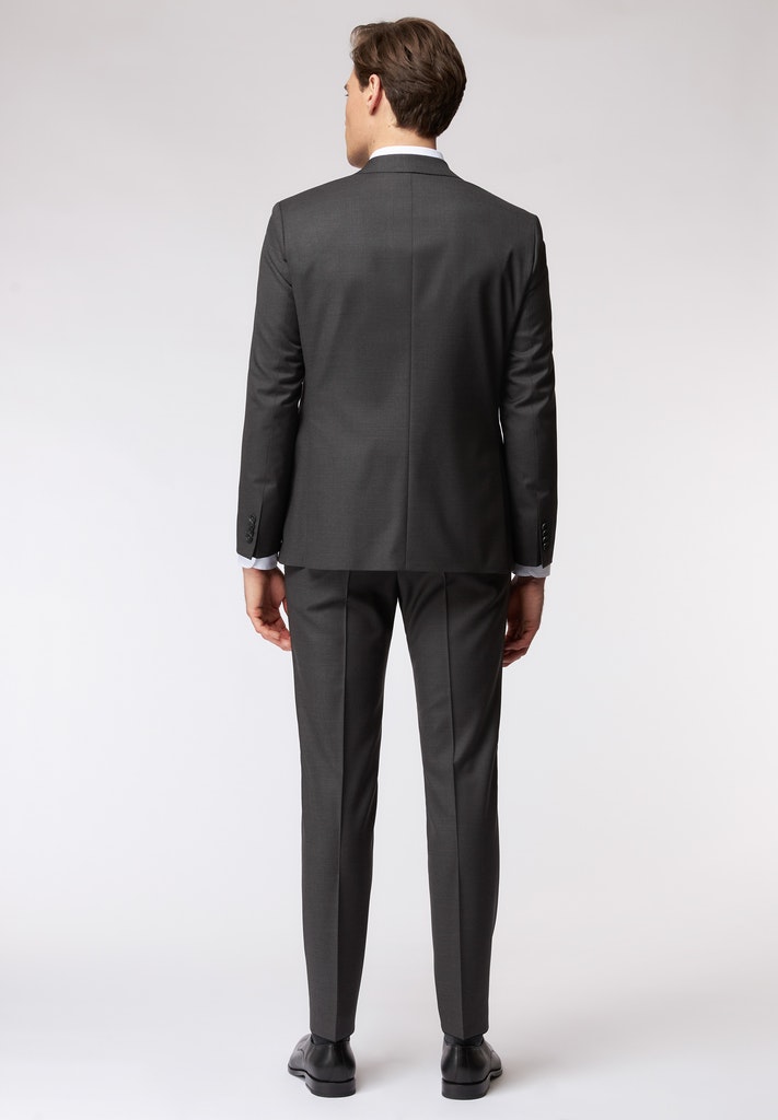 Roy Robson Abito Grigio Scuro Roy Robson In Lana Cerruti Stretch Drop Sei Regular Fit