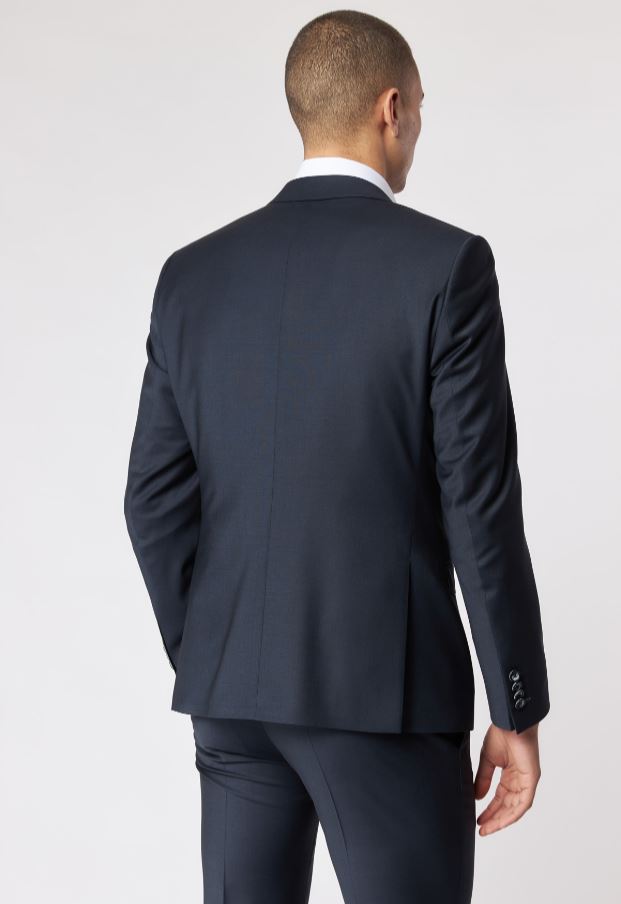 Roy Robson Abito In Lana Bi-stretch Blu Scuro Roy Robson Con Gilet