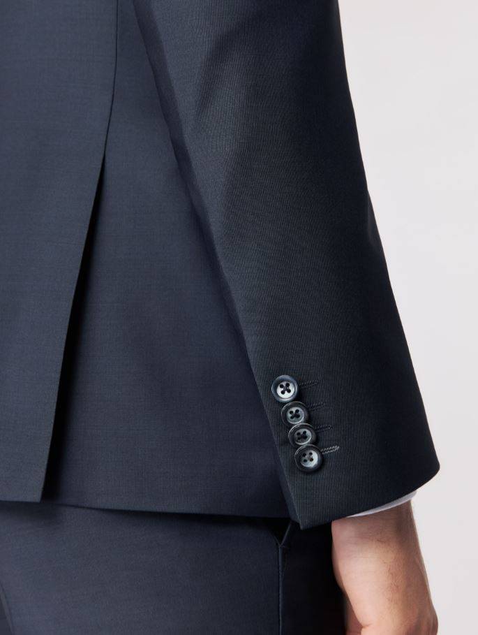 Roy Robson Abito In Lana Bi-stretch Blu Scuro Roy Robson Con Gilet