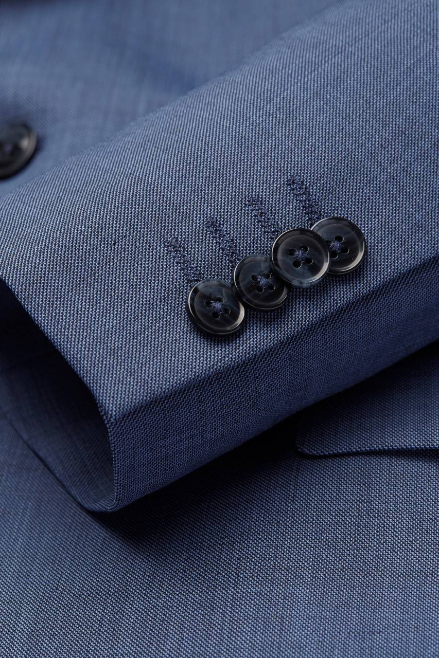 Digel Abito In Lana Stretch Digel Blu Medio Drop Quattro Corto