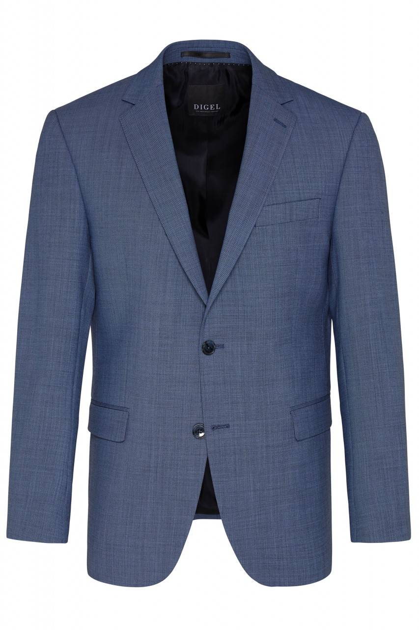 Digel Abito In Lana Stretch Digel Blu Medio Drop Sei Modern Fit