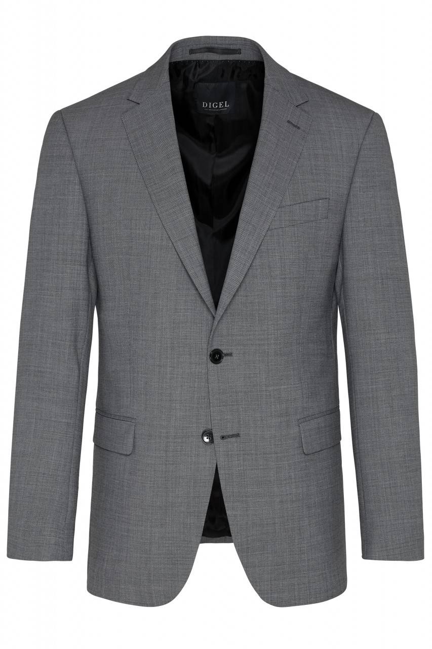 Digel Abito in lana stretch digel grigio medio drop quattro corto