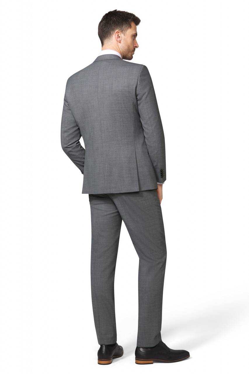 Digel Abito In Lana Stretch Digel Grigio Medio Drop Sei Modern Fit