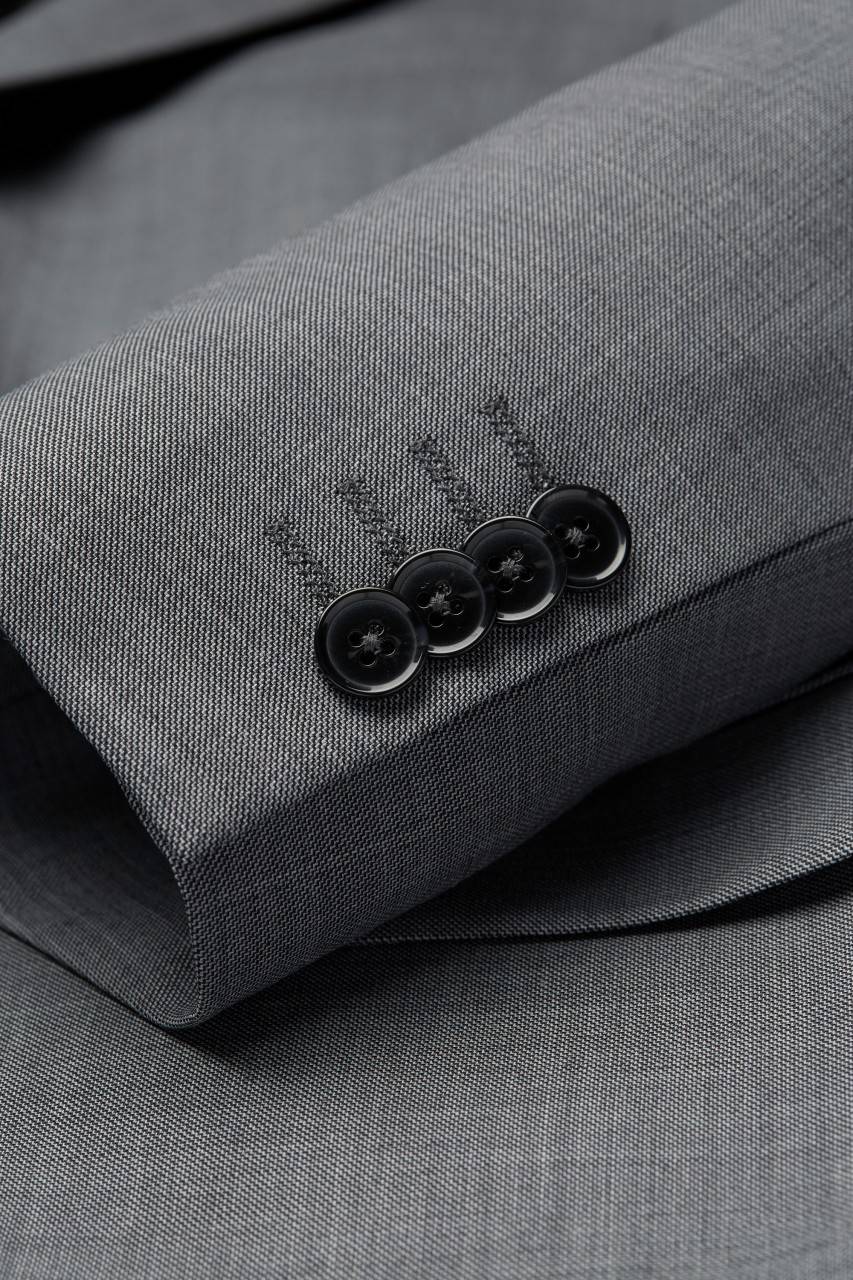 Digel Abito In Lana Stretch Digel Grigio Medio Drop Sei Modern Fit