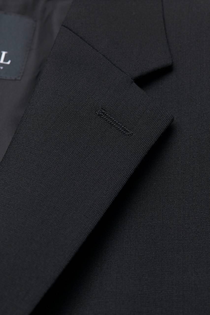 Digel Abito In Lana Stretch Digel Protect3 Nero Drop Sei Modern Fit