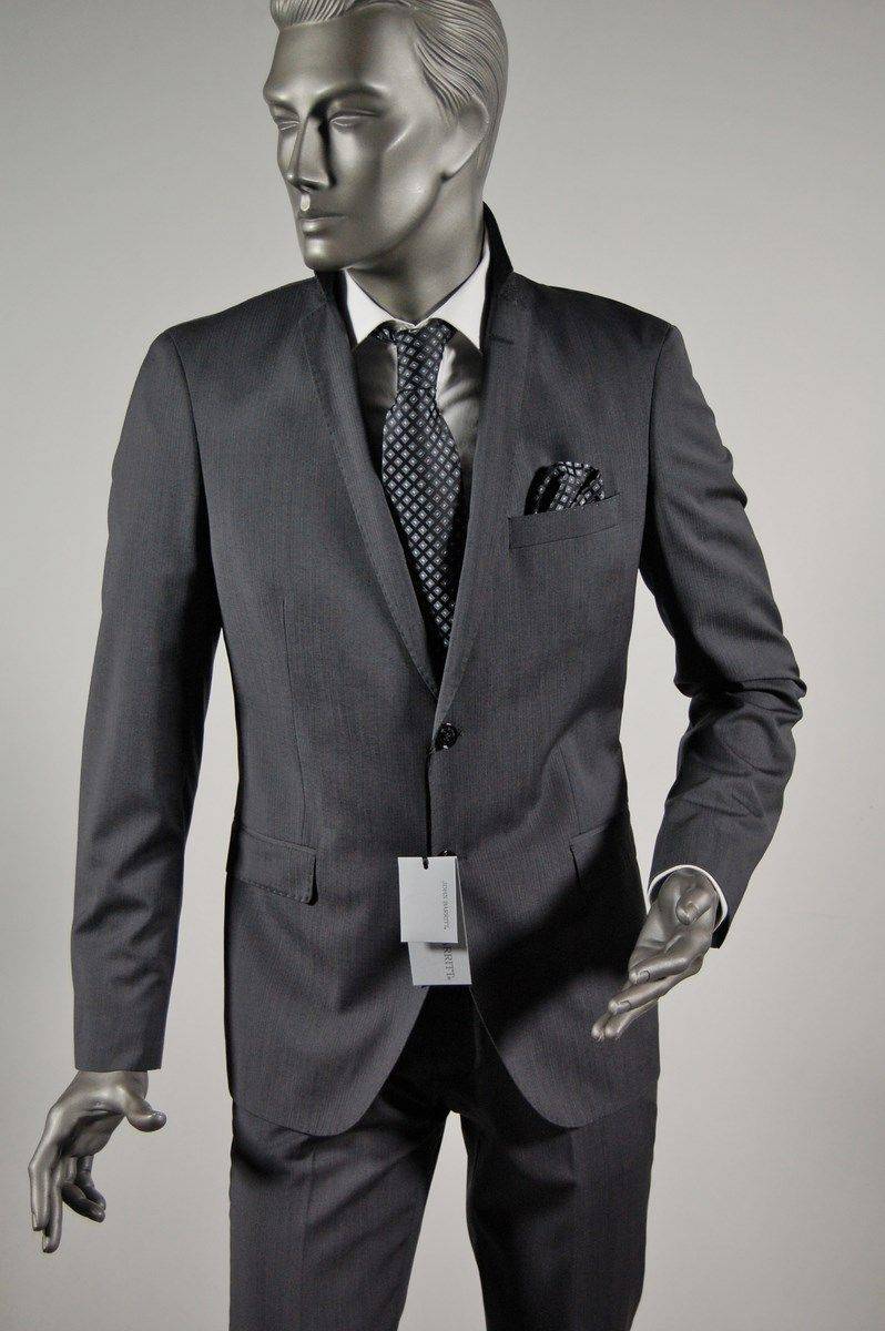 John Barritt Abito John Barritt Grigio Medio In Fresco Lana Drop Sei