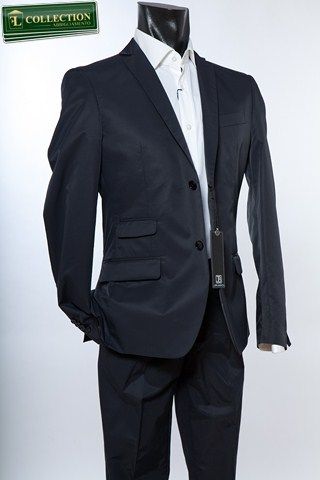 John Barritt Abito John Barritt Slim Fit Blu Cotone Nylon