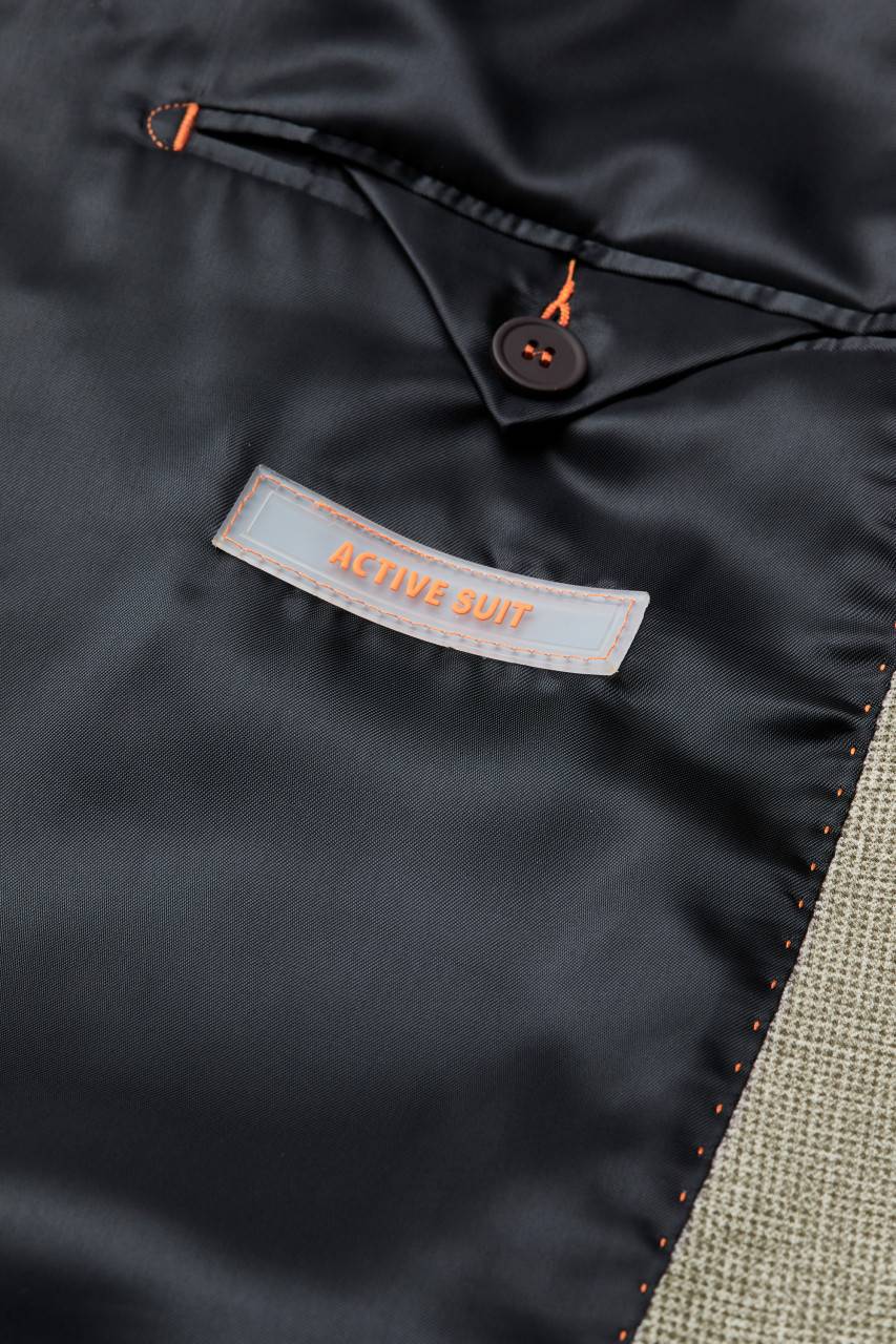 Digel Move Abito Marrone Chiaro Digel Slim Fit Jersey Stretch