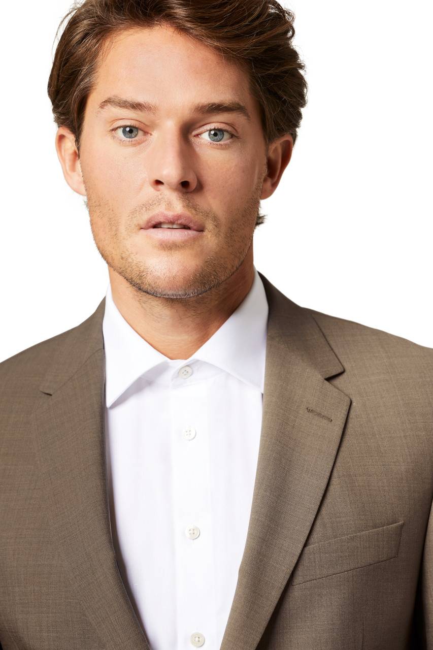 Digel Abito Marrone Digel Lana Stretch Drop Quattro Comfort Fit