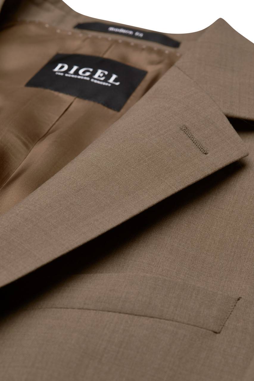Digel Abito Marrone Digel Lana Stretch Drop Sei Modern Fit