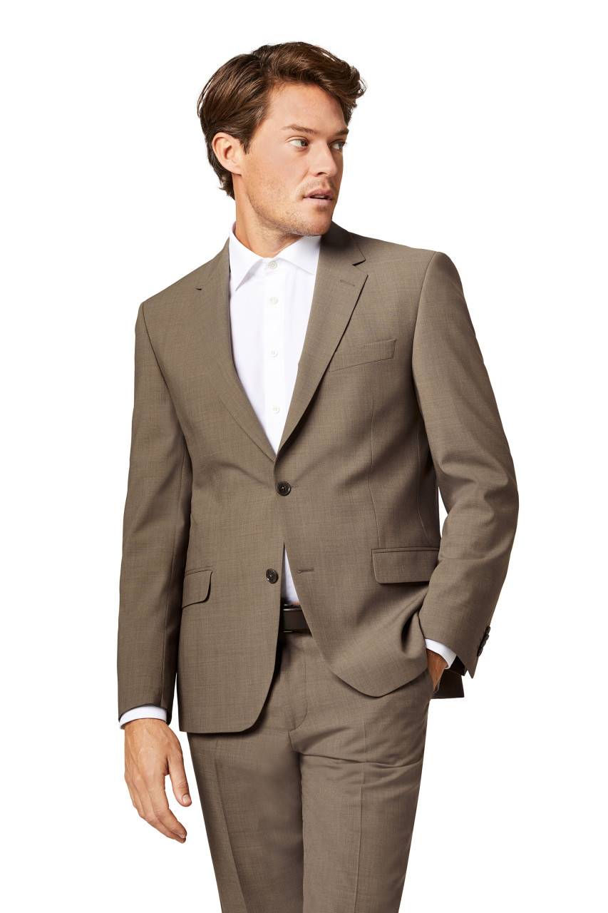 Digel Abito marrone digel lana stretch drop sei modern fit