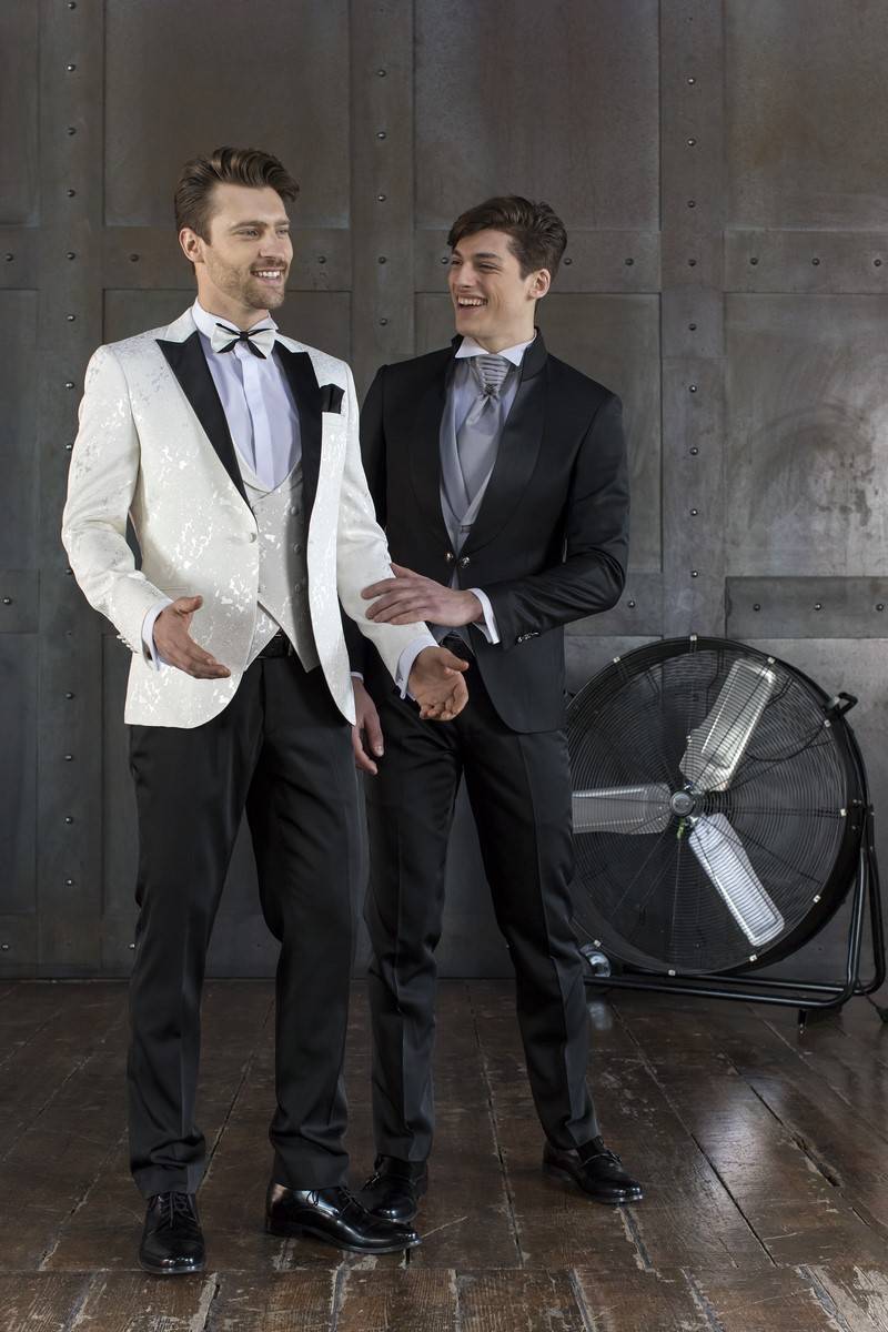 Musani Milano Cerimonia Abito musani cerimonia blu modello coreano slim fit