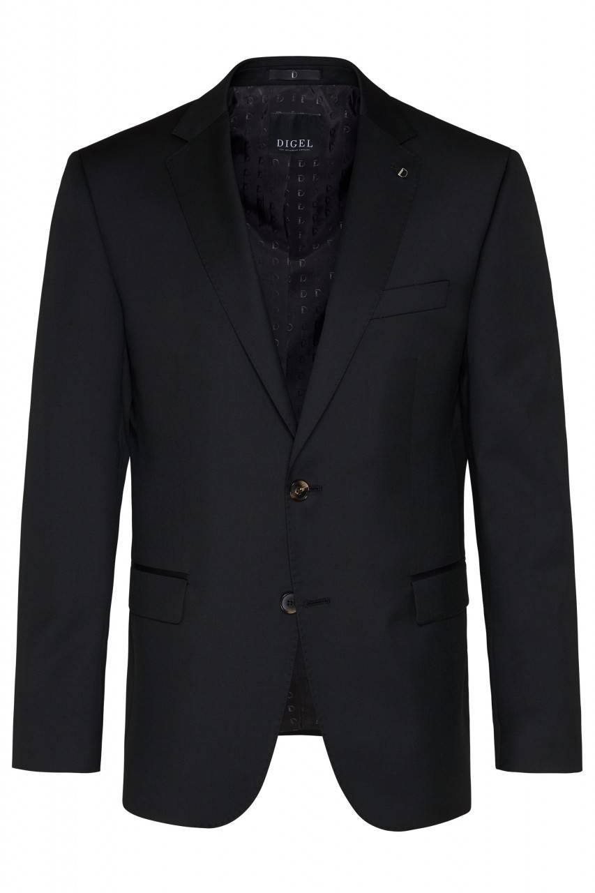 Digel Abito nero digel drop quattro corto in lana reda 110's