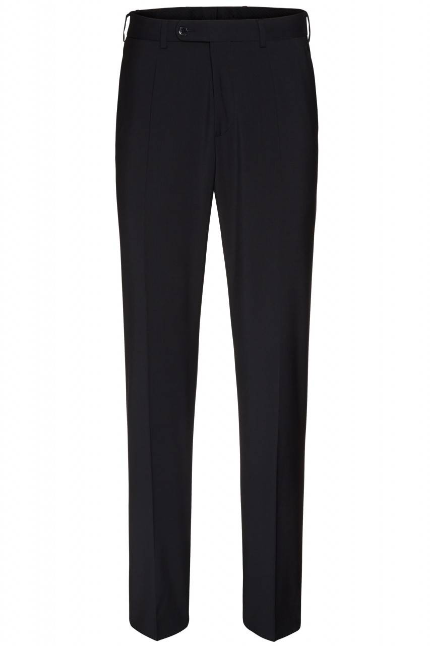 Digel Abito Nero Digel Drop Quattro Corto In Pura Lana Vergine Marzotto Super 100