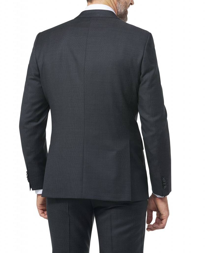 Digel Abito Nero Digel Drop Sei Modern Fit Con Panciotto In Lana Reda 110's