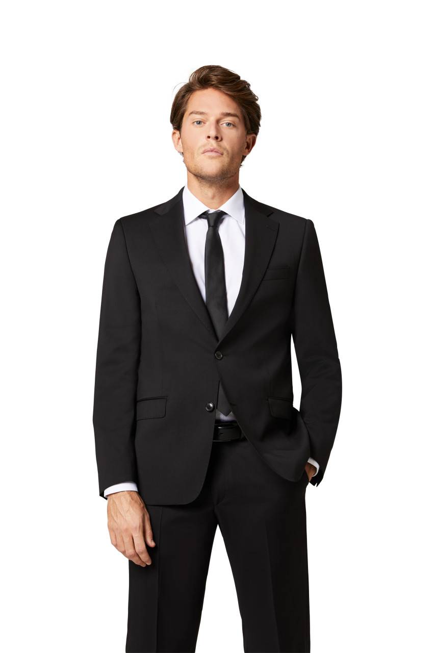 Digel Abito nero digel drop sei modern fit in lana cerruti super 110's