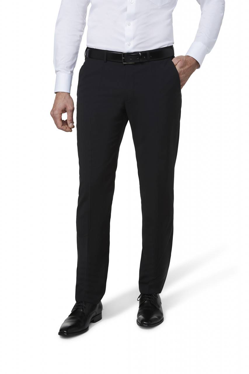 Digel Abito Nero Digel Drop Sei Modern Fit In Pura Lana Vergine Marzotto Super 100