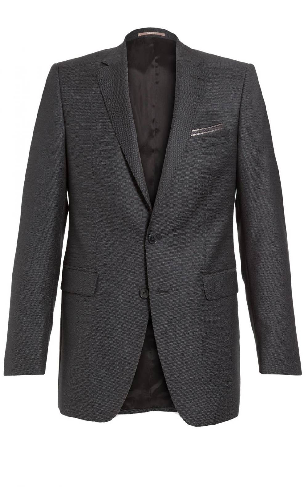 Digel Abito Nero Digel Modern Fit Drop Sei In Pura Lana Reda 110's