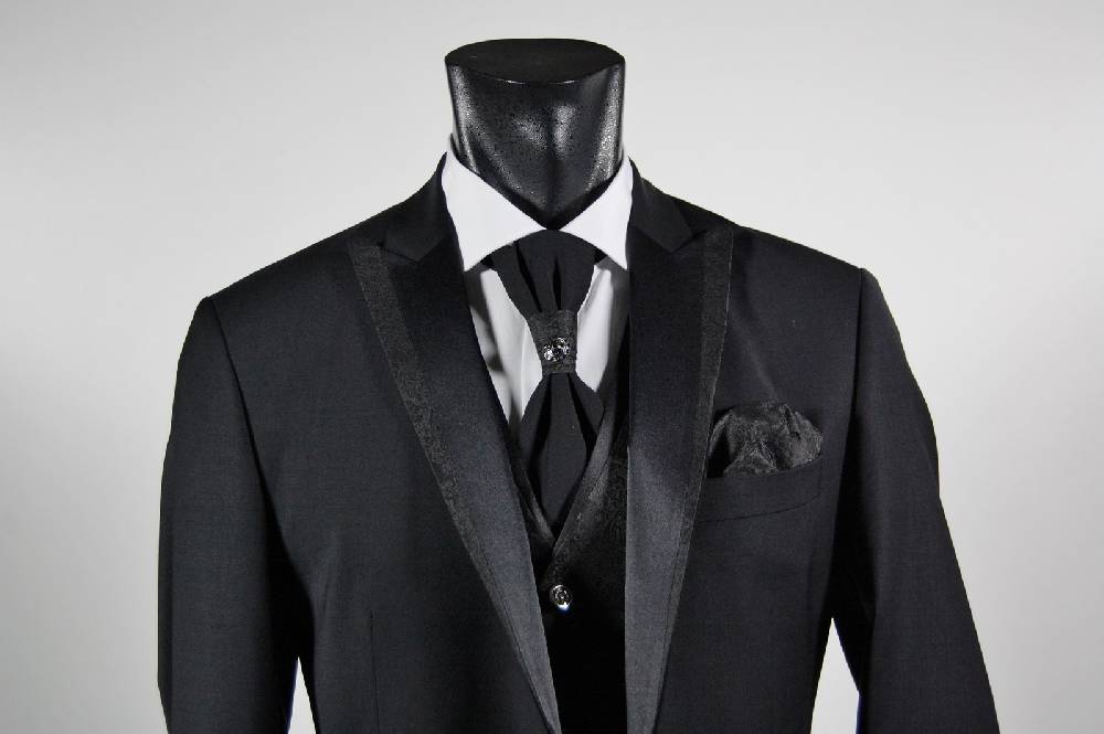 Musani Milano Cerimonia Abito Nero Musani Cerimonia Uomo Drop Sei Lana Stretch