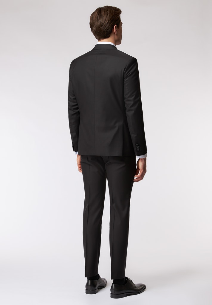 Roy Robson Abito Nero Roy Robson In Lana Cerruti Stretch Drop Sei Regular Fit