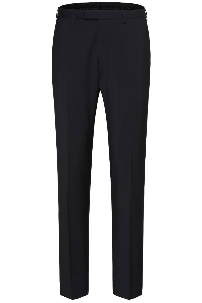 Digel Abito Nero Slim Fit Digel Pura Lana Marzotto Super 100's