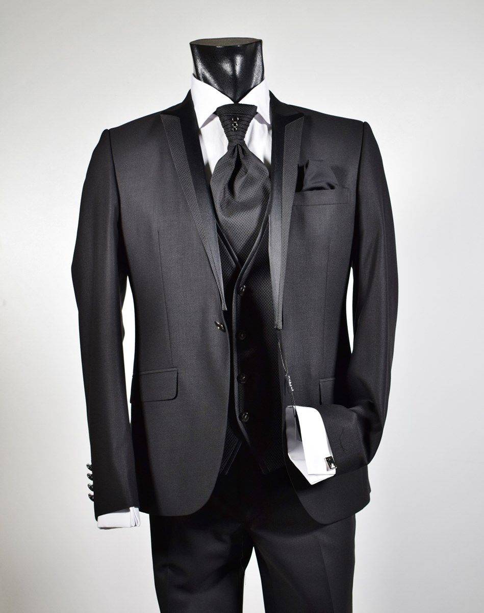 Musani Milano Cerimonia Abito Nero Slim Fit Musani Cerimonia